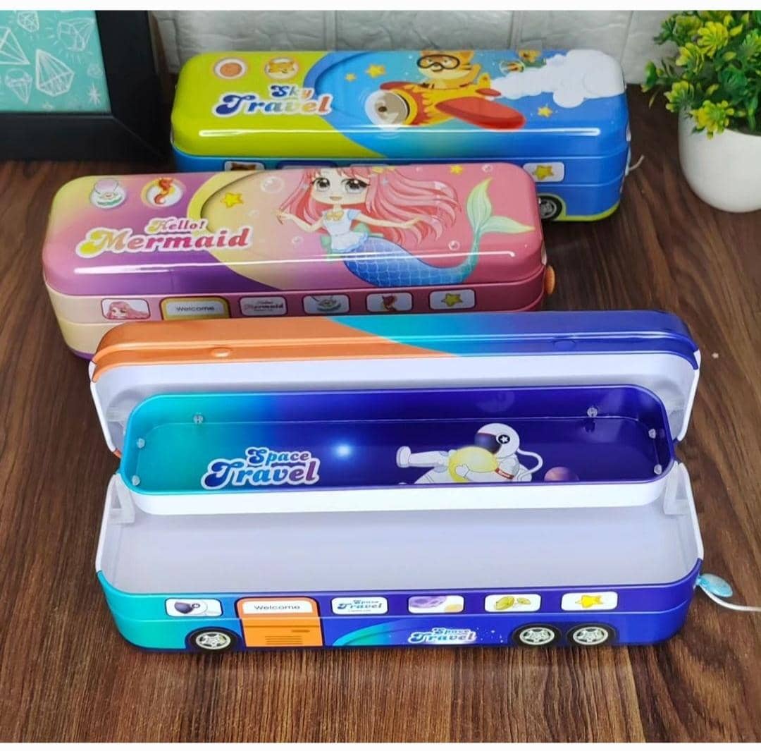 Bus Toy + Pencil Case 2 In 1 — STATIONERY, Baby Basics Nairobi