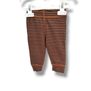 Dark Brown With Orange Stripped Tights