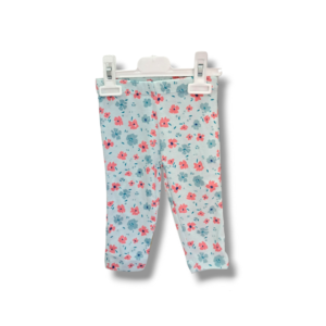 Light Blue Floral With Pink Tights