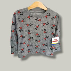 Boys Tshirts Grey Mickey Mouse 3 yrs