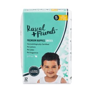 Rascal Plus Friends 32pcs 13-18kg Premium Nappies