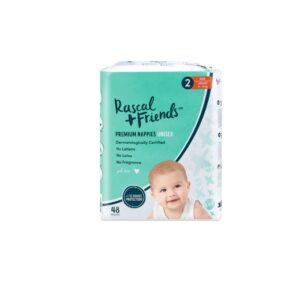 Rascal Plus Friends 48pcs Infant 4-8kg Premium Nappies